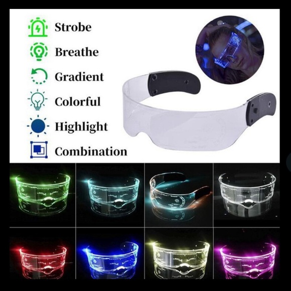 2 way Style LED Luminous Sci-fi party glasses - Picture 7 of 7